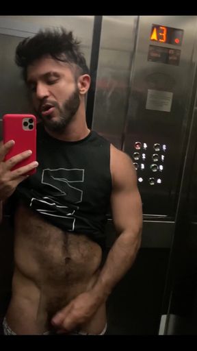 Delicious straw in the elevator…