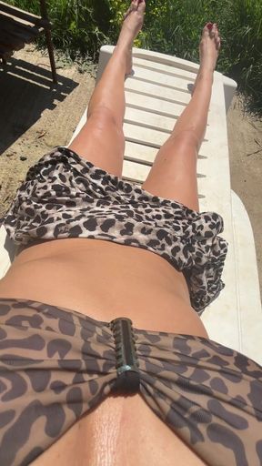 Laying on My Sexlong - Ass, Toes & Tiny Bikini Temptation