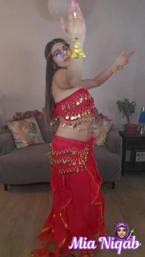 93. Arab Belly Dance While Stripping Mia Niqab