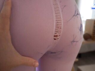 Step Sister, Aren't U Ashamed to Walk around the Gym with a Gap in Your Le...