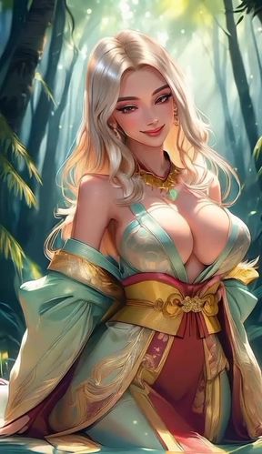 Beautiful girls in forest  (Ai models)