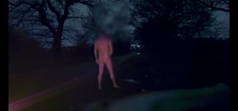 Wanking naked in 2 locations barefoot and twerking