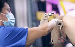Prostate exam turns into anal training &amp; enema