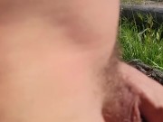 Johnholmesjunior showing off his monster big dick on public vancouver nude beach