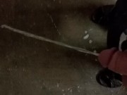 Desperation piss public 60 seconds at hotel parking garage.