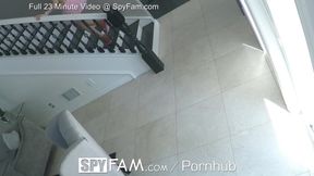 Step sis sucks and fucks step bro in French POV scene