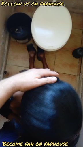 Hottest Blowjob &amp; Doggystyle Fuck at Toilet