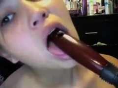 Hairbrush masturbation