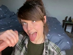Cute amateur teen blowjob on sex dating webcam