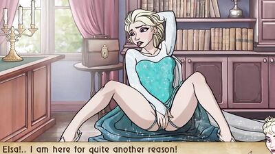 Elsa and Anna, two gorgeous princesses, go down on each other in a wild, dirty, and animated porn adventure