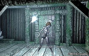 Big tits 3D MILF anal fisting Skyrim