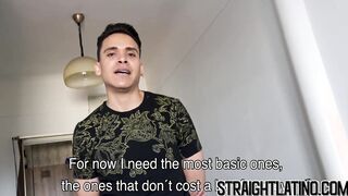 Latino guy is willing to become gay to earn some quick money