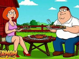 Married whore secretly cheats on her spouse with a gardener. toon parody