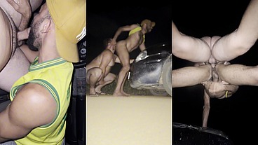 O mecanico me levou para um sitio e me fudeu na rua em cima do carro mesmo