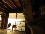 Slow-mo fucking HarperTheFox's mouth & pussy & cumming on her tits!