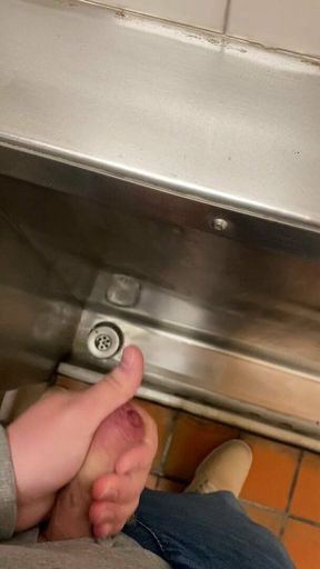 Love playing with myself  in public toilets big cumshot