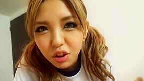 Horny Japanese whore Rena Konishi in Crazy POV, Blowjob JAV scene