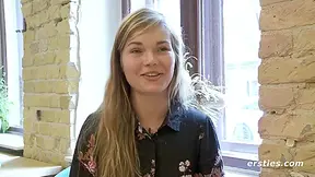 Viktoria Fingers Pussy In Sexy Nightie And Stockings