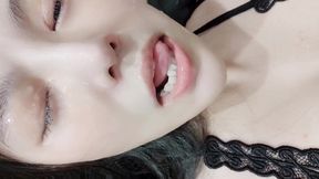 18.blowjob/snot/spit/drooling/licking/suck/ spitting/swallowing/drool/throat fetish/deepthroat/pov/homemade/face fucking