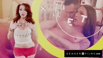 GENDERX FILMS - Game Over, Trans Babe Chanel! Teased Then Stuffed in Epic Trans Threesome