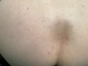 Loose asshole getting gaped and wrecked further by big fantasy dildo