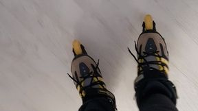 Drive a Car with Roller Blade