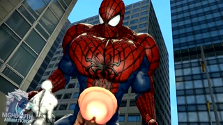 Spidermans Muscle And Cock Growth