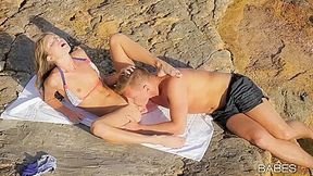 Aesthetic Outdoor Sex On The Beach With A Legal-age Blonde Gina Gerson