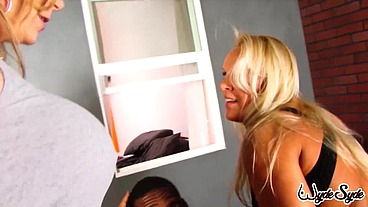 Interracial Teaser! White Blonde Alexis Golden Drains Peter Panther!