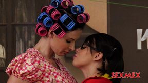 sexmex - a threesome with chiquilina and mrs. stretchy . nicole zurich mica spengler