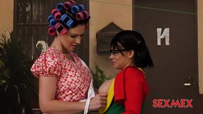 sexmex - a threesome with chiquilina and mrs. stretchy . nicole zurich mica spengler