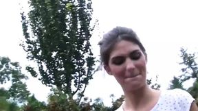 Brunette MILF in doggystyle gets her holes filled