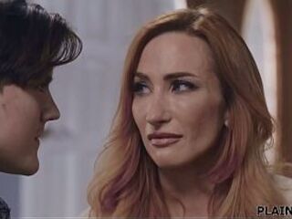 Teen Tyler Cruise helps out his breasty neighbour Sophia Locke.The large melons mother i'd like to fuck sobs when they talk about the loss of her spouse and that guy makes his move