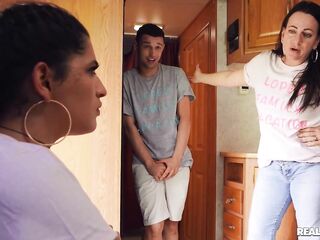 Family rv travel spiced up by wicked stepsister!