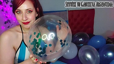 Profesora LOONER gasta el presupuesto en GLOBOS PARA MASTURBARSE!