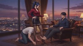 Male Feet Stories #2B: Male Feet Worship Ritual (Animated)