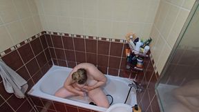 My Chubby Wife’s Shower Routine - Shaving & Feeling Fresh