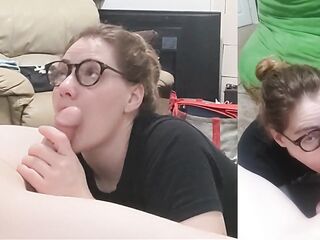 Heather Kane Sucks Off a Fortunate Student!