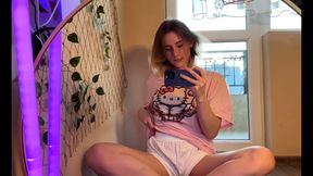 Mirror Pixie Strip &amp; Dildo Worship - Slow Tease to Creamy Bliss