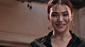 TRANSFIXED - Hot Waitress Emma Rose Rekindles With Bestie Leana Lovings During After Hour