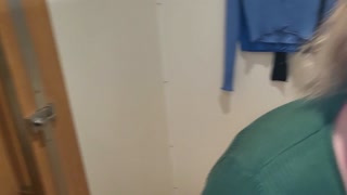 Kiwi Piss drinking MILF slut used as toilet while trying on clothes at the mall