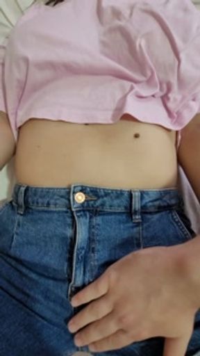 I Let My Virgin Stepbrother make My Nipples Hard in His Bedroom after College 18+