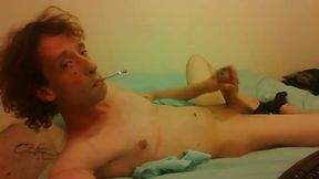 Transgirl Lazily Using Sex Sleeve and Smoking (no Cumno Orgasm)