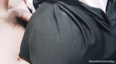 Nice hijab wife getting throat fucked deep drilled
