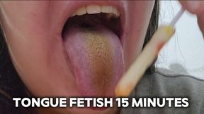 Tongue Play on Lollipop