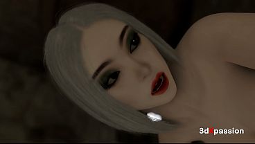 Sexy blonde with big boobs gets animated in a 3D hentai scene