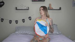 Inflating A Beach Ball