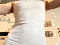 Cute Asian Chubby Teen Wild Dildo Masturbation