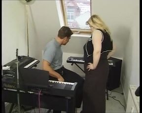 BBW Blonde From Germany Rides Cock and Gets a Huge Load of Cum
