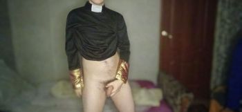 dirty priest invites you to masturbate with him and indulge in sins